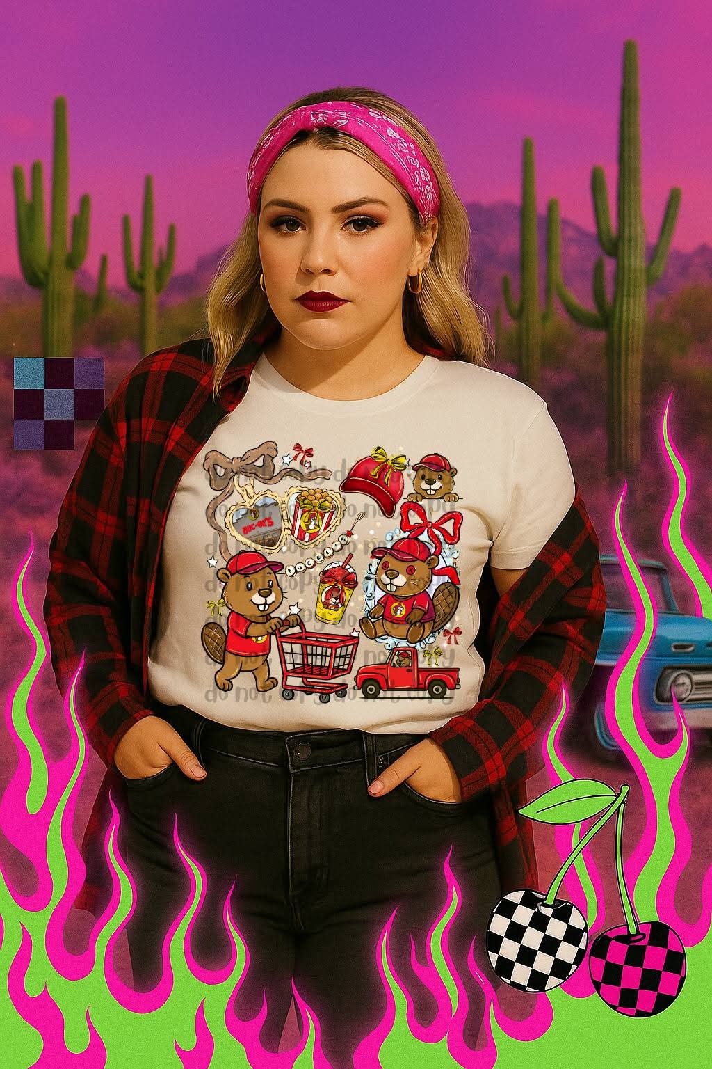 Beaver - DTF TRANSFER - (Coquette grills & Thrills Collab)