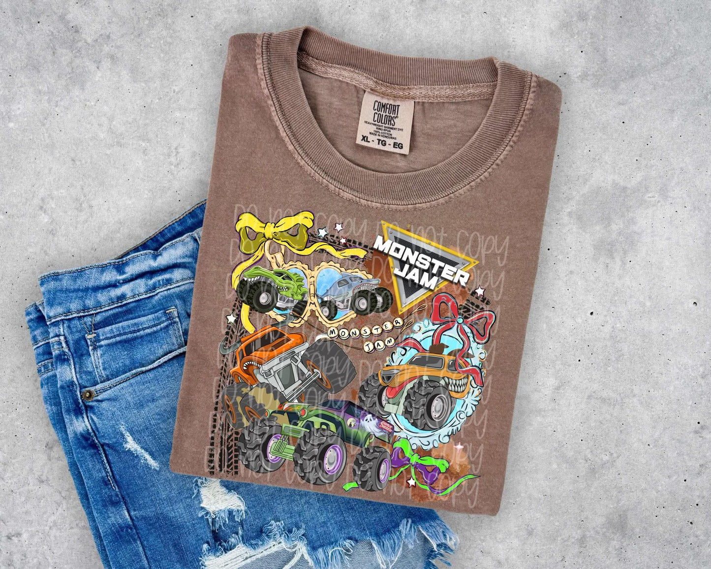 Monster trucks lockets - DTF TRANSFER (SSDD)
