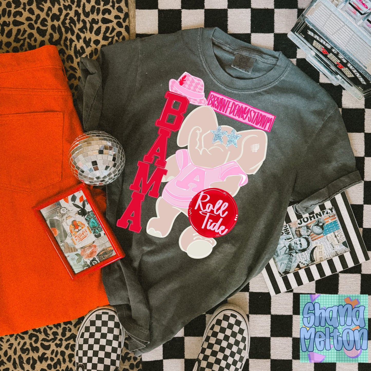 Roll tide preppy hand drawn mascots - DTF TRANSFER (SYM)