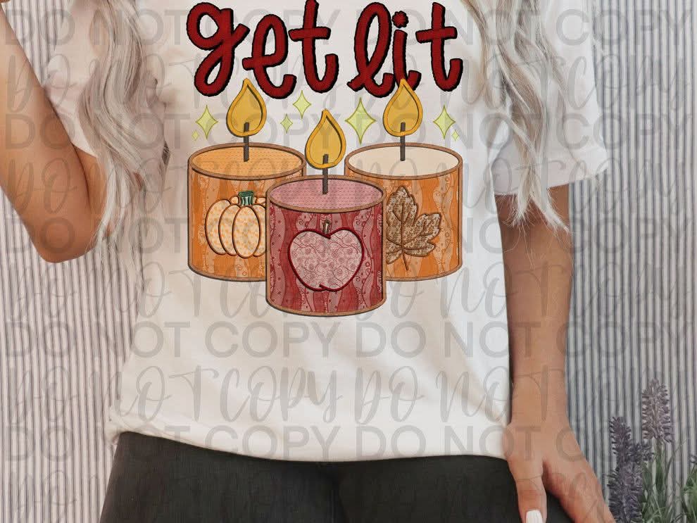 Get lit candles - DTF TRANSFER (T4KD)