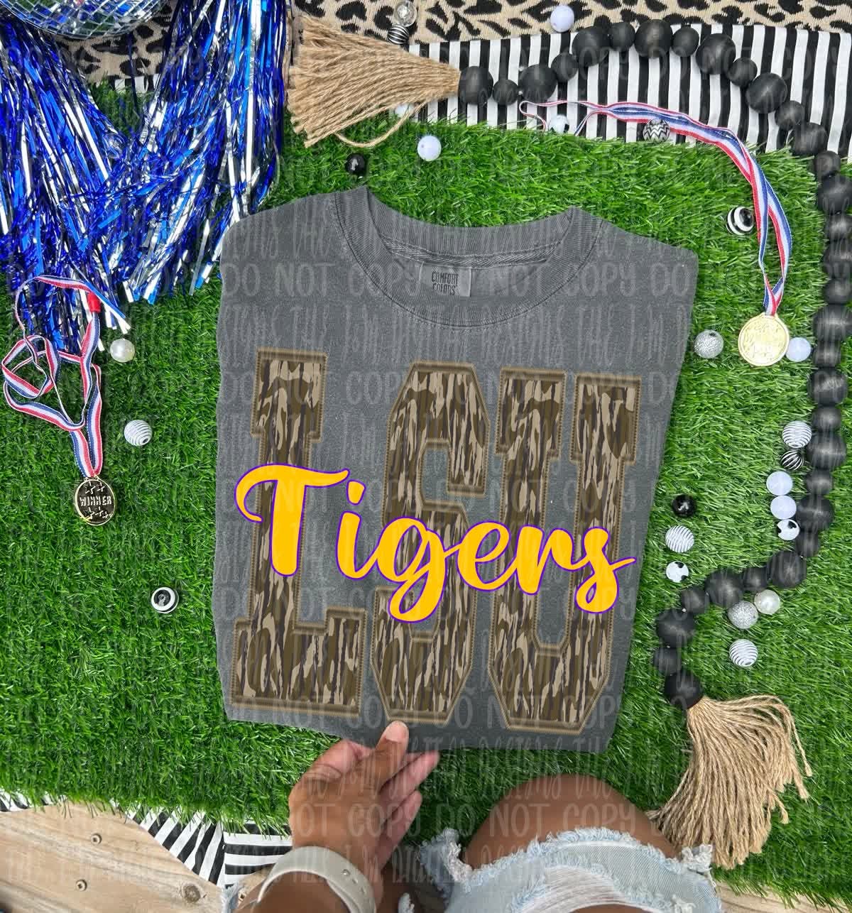 Lsu tigers camo - DTF TRANSFER (JMD)