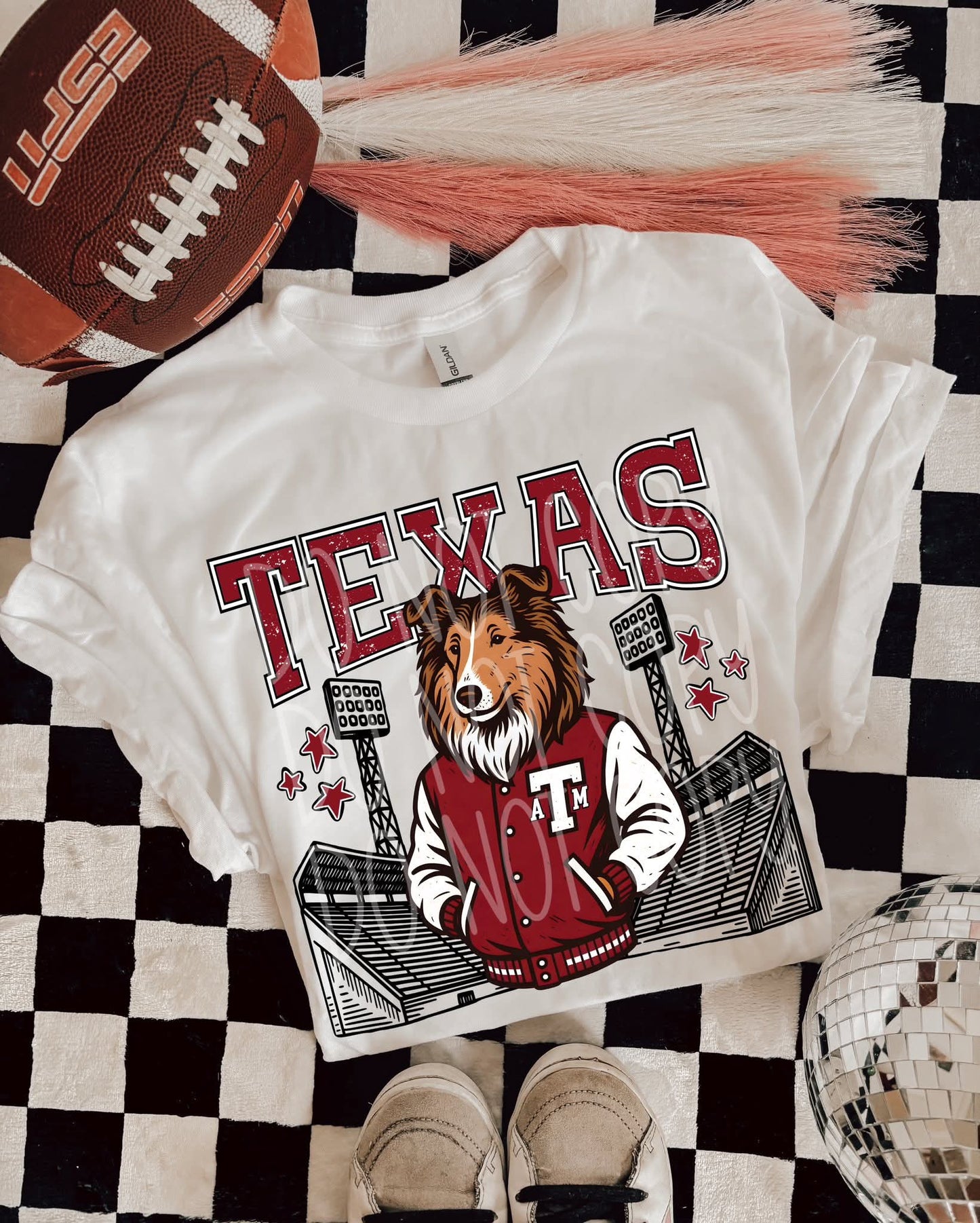 Texas ATM : Letterman jacket mascots (DTF TRANSFER) PHDC