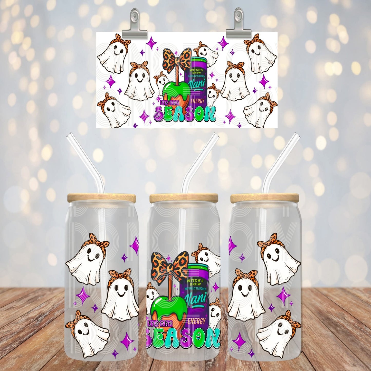 Tis the Season - UV dtf wrap 16oz libbey (PHDC AG25)