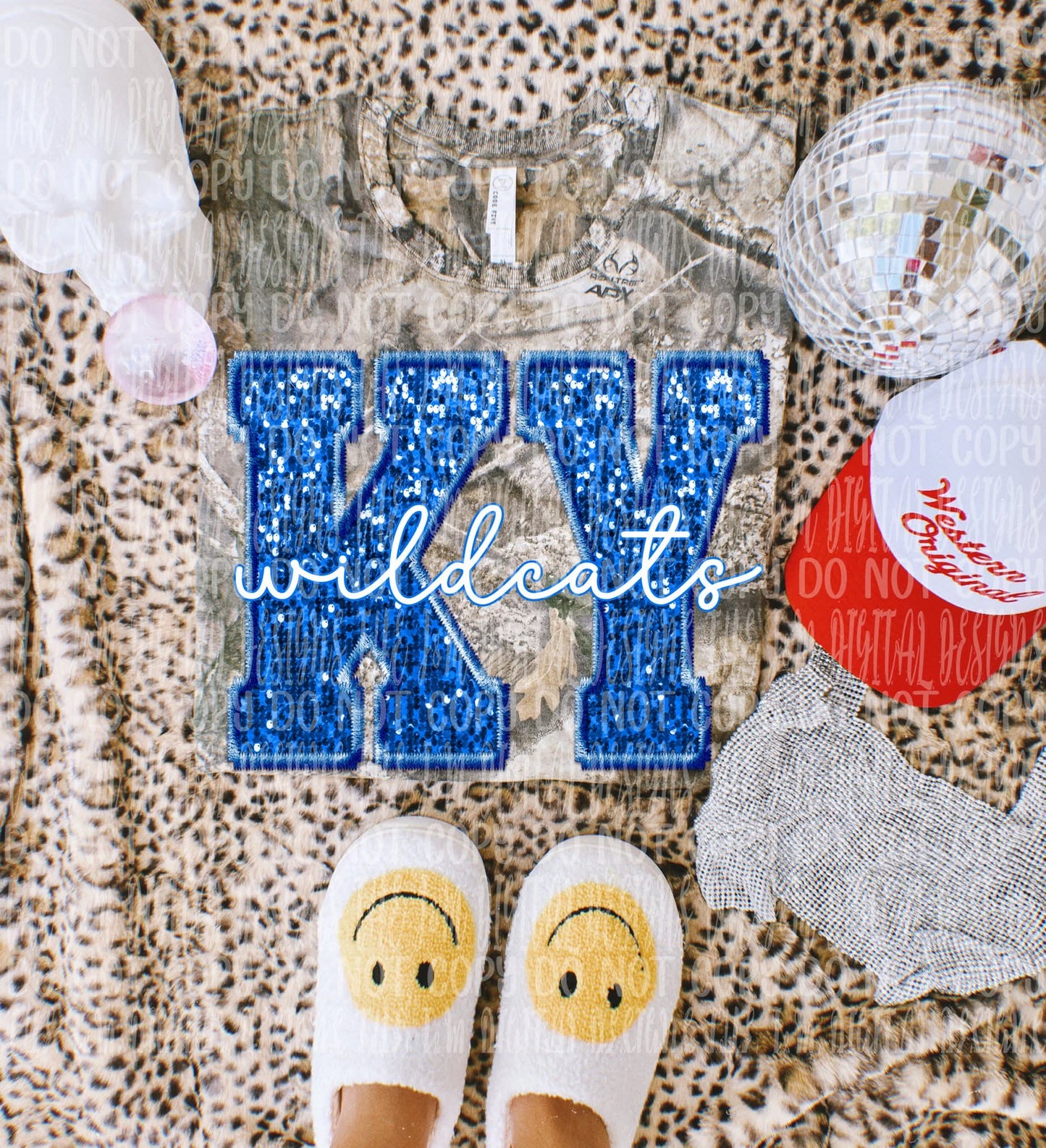 Wildcats faux sequin - DTF TRANSFER (JMD)