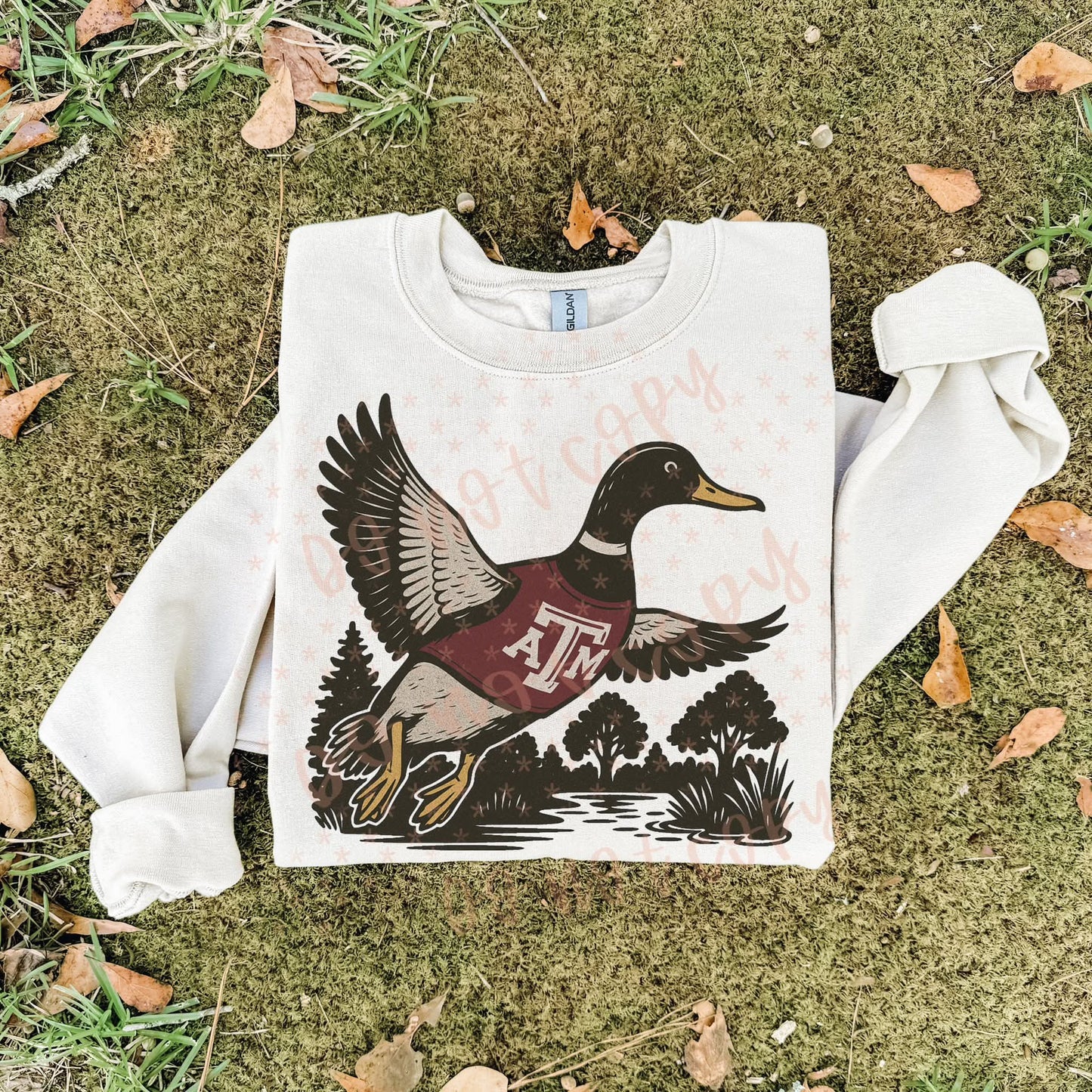 Atm Aggies ; duck scene - DTF TRANSFER (SYM)
