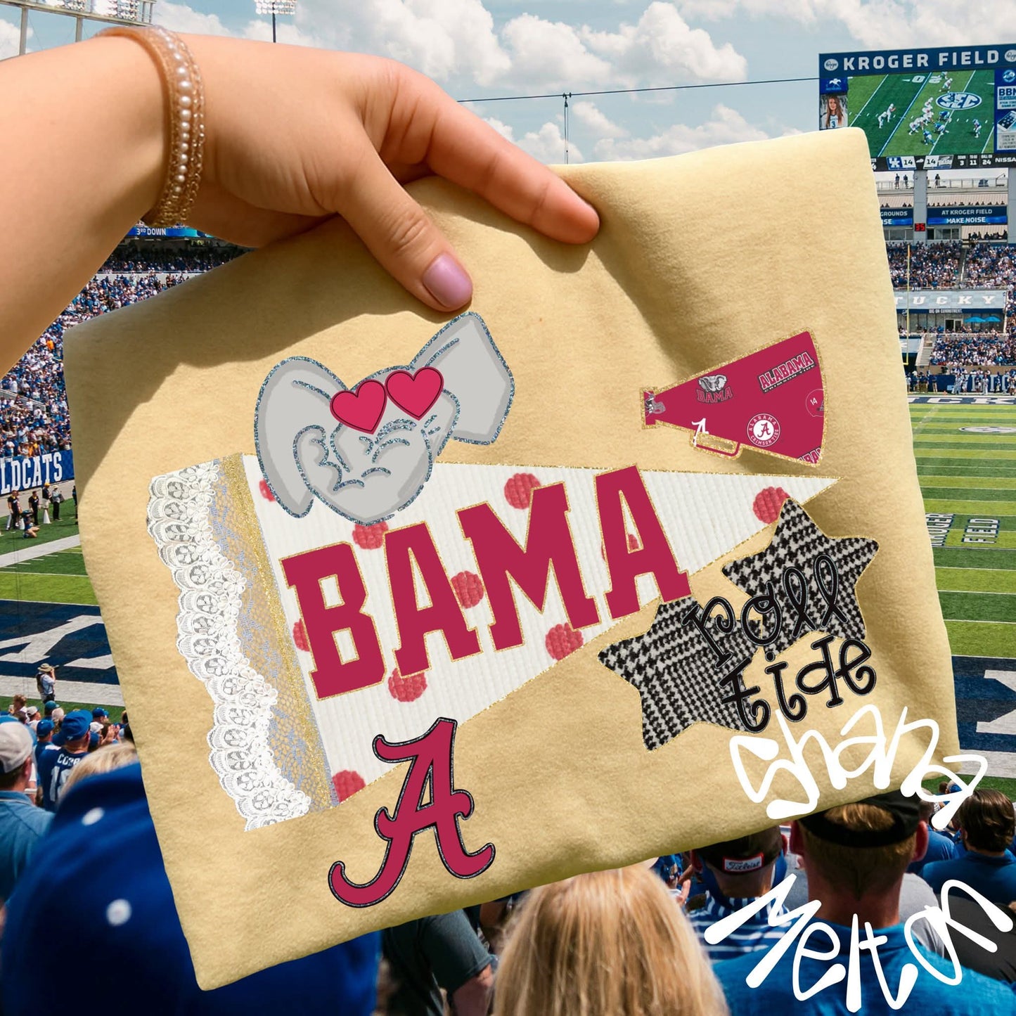 Bama - lace pennant - DTF TRANSFER (SYM)