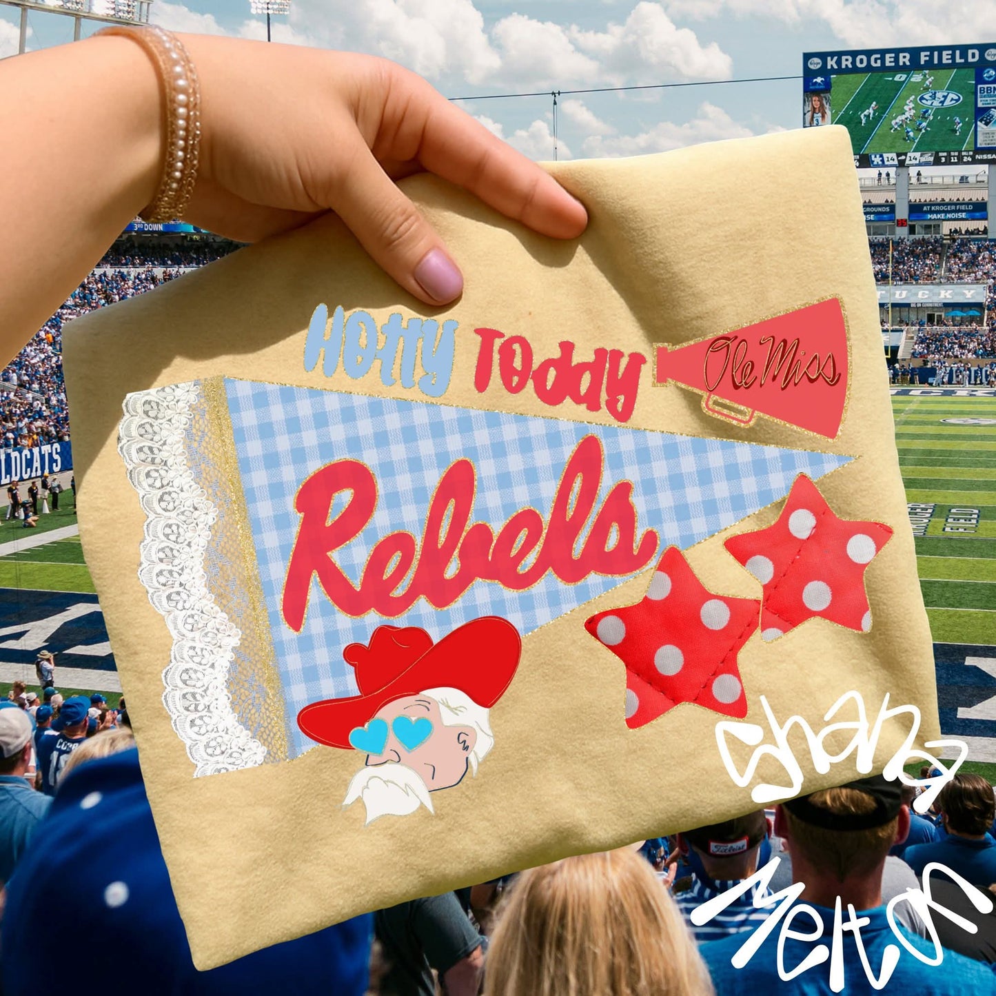 Rebels - lace pennant - DTF TRANSFER (SYM)