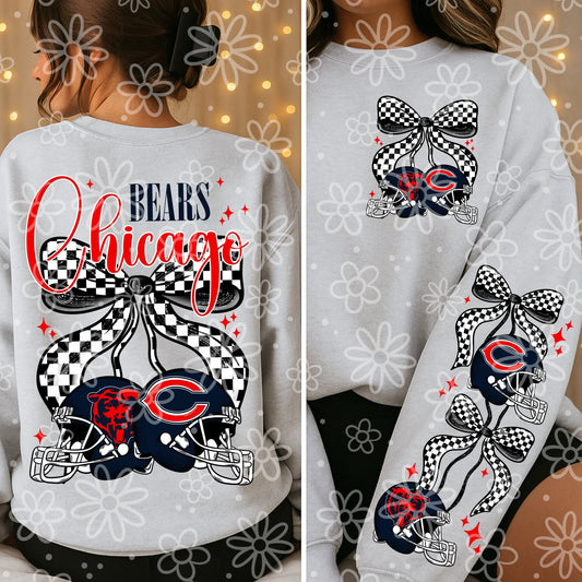 Bears - cherry football - DTF TRANSFER (MMD SEPT25)