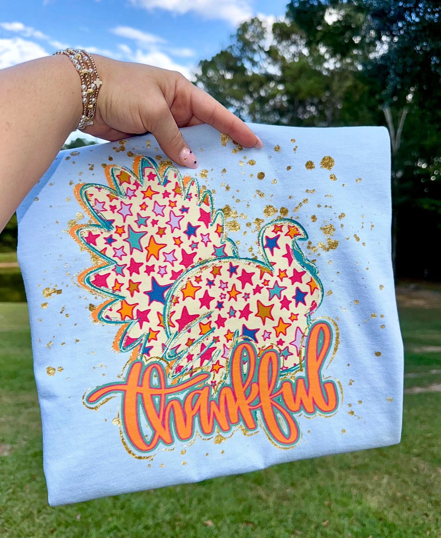 Preppy Thanksgiving turkey - DTF TRANSFER (TCC)