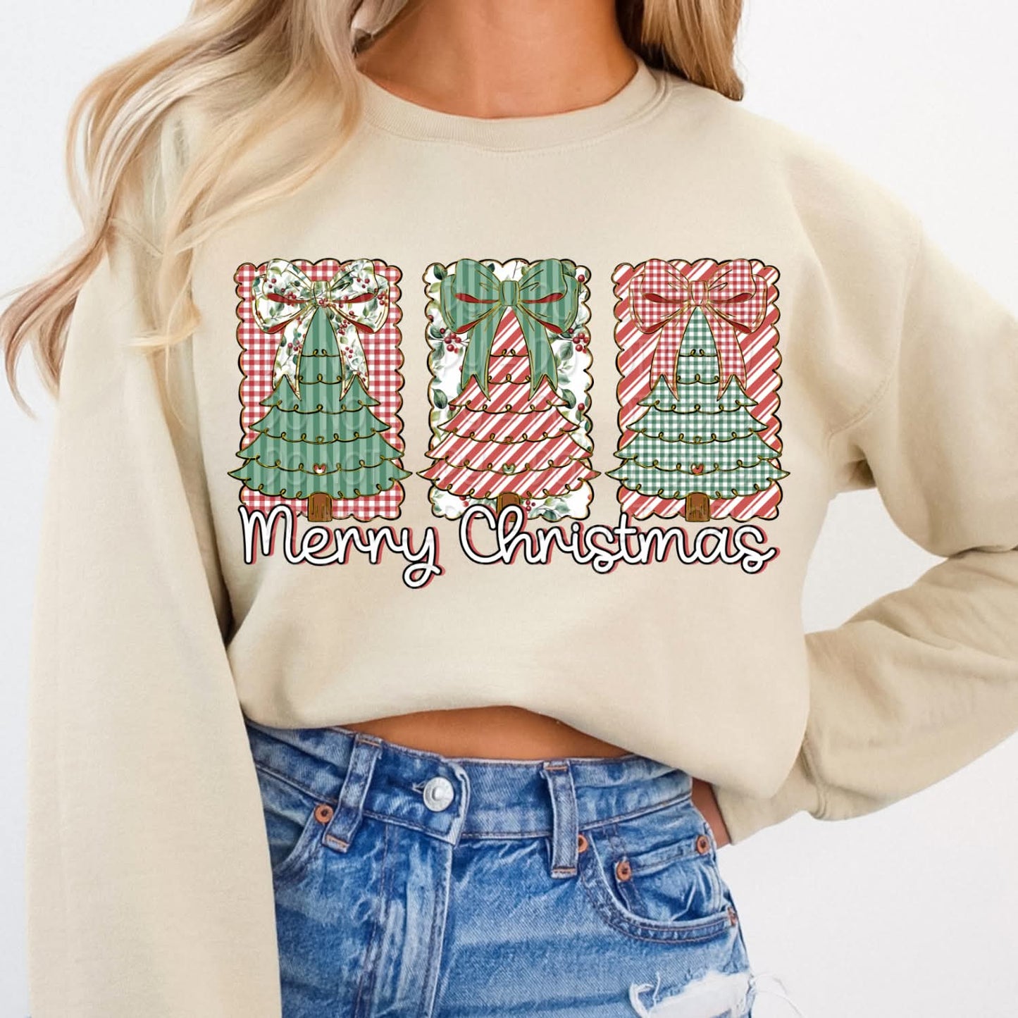 Merry Christmas trees - DTF TRANSFER (DWS)