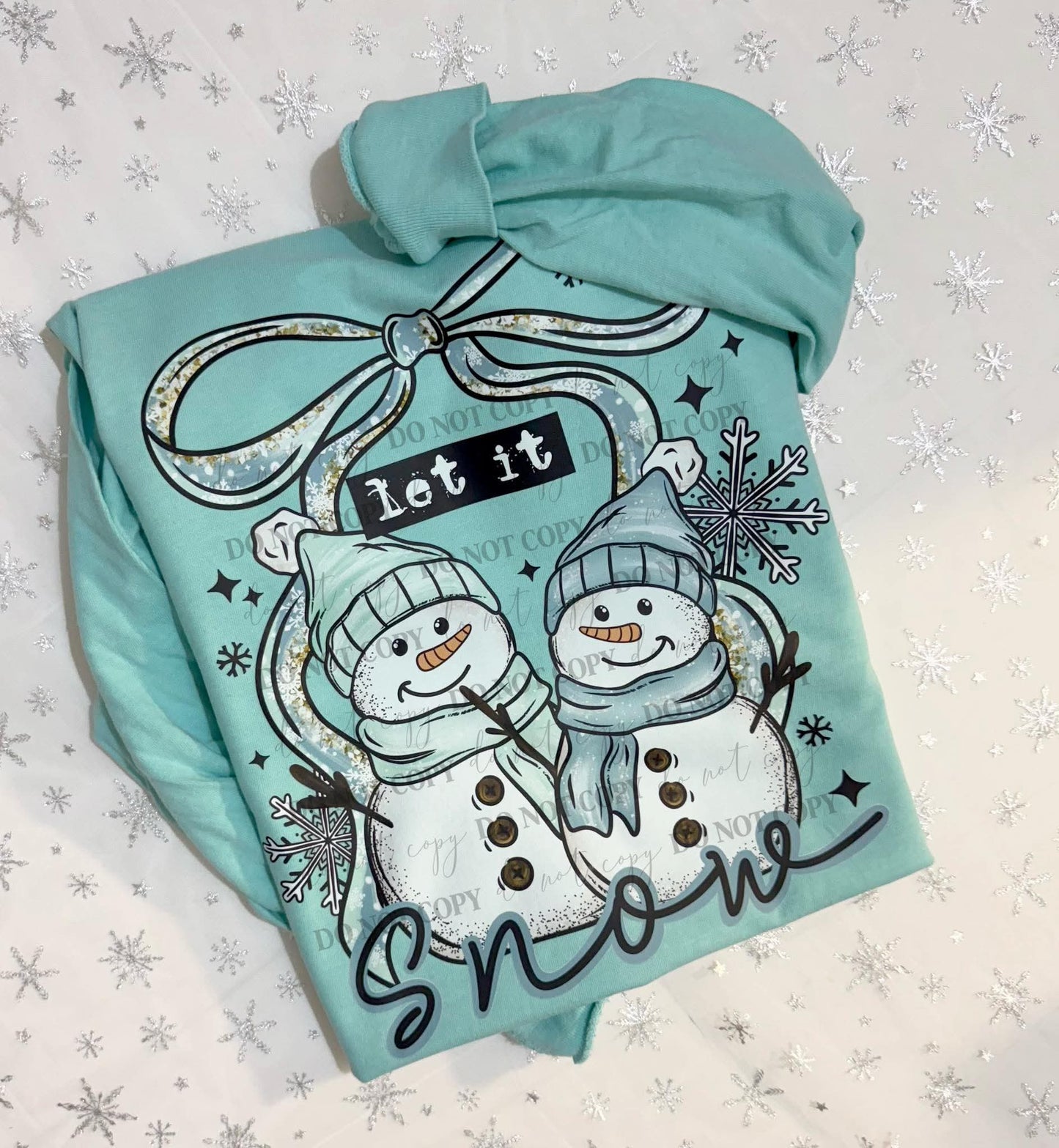 Let it snow snowman - DTF TRANSFER (CSC)