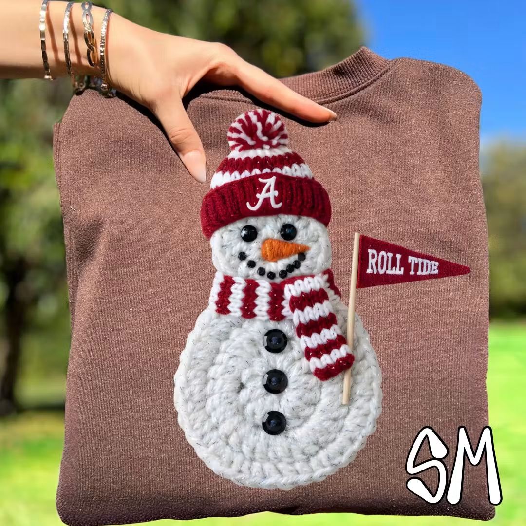 Roll tide ; snowman - DTF TRANSFER (SYM)
