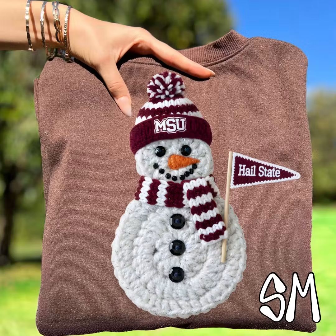 Hail state ; snowman - DTF TRANSFER (SYM)