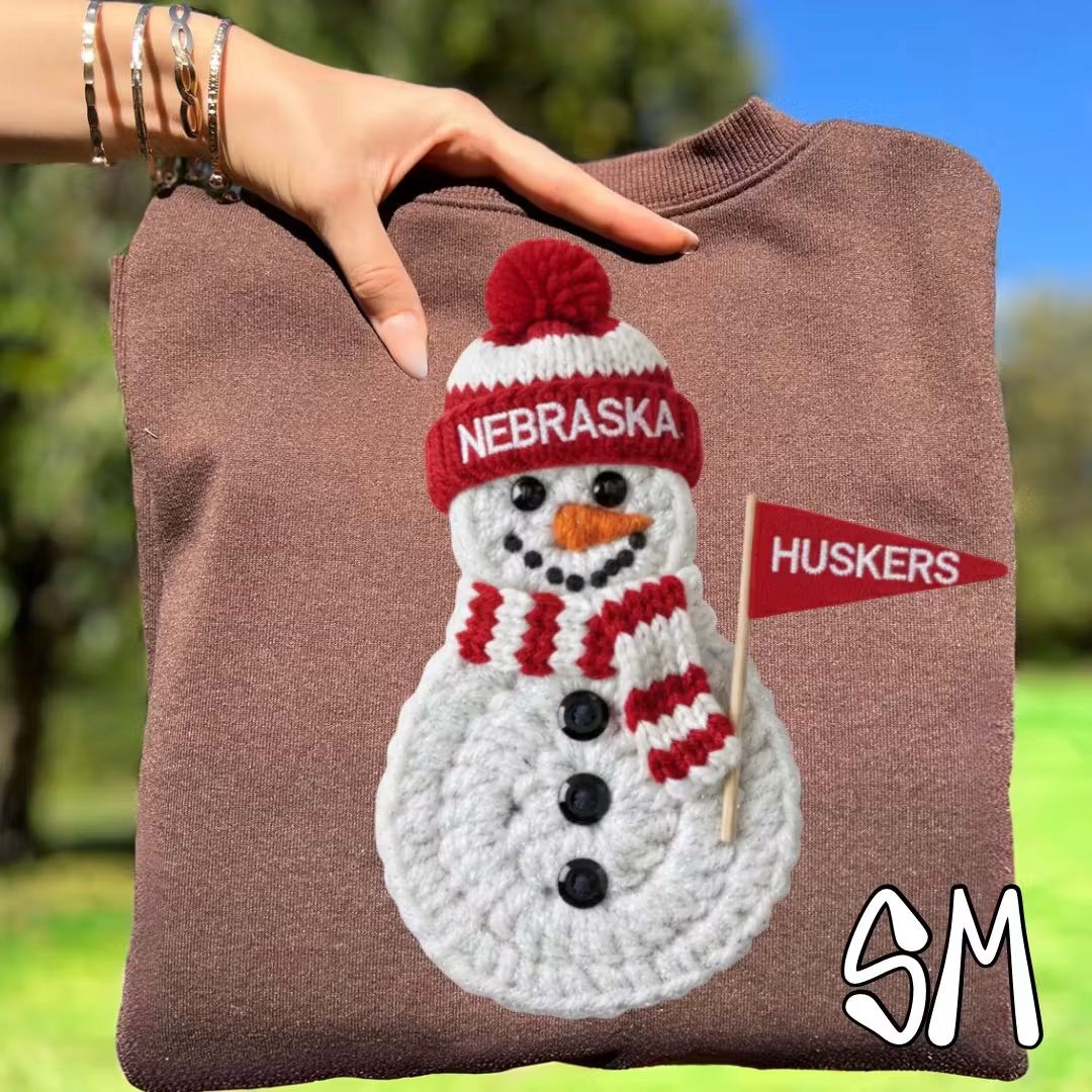 Huskers ; snowman - DTF TRANSFER (SYM)