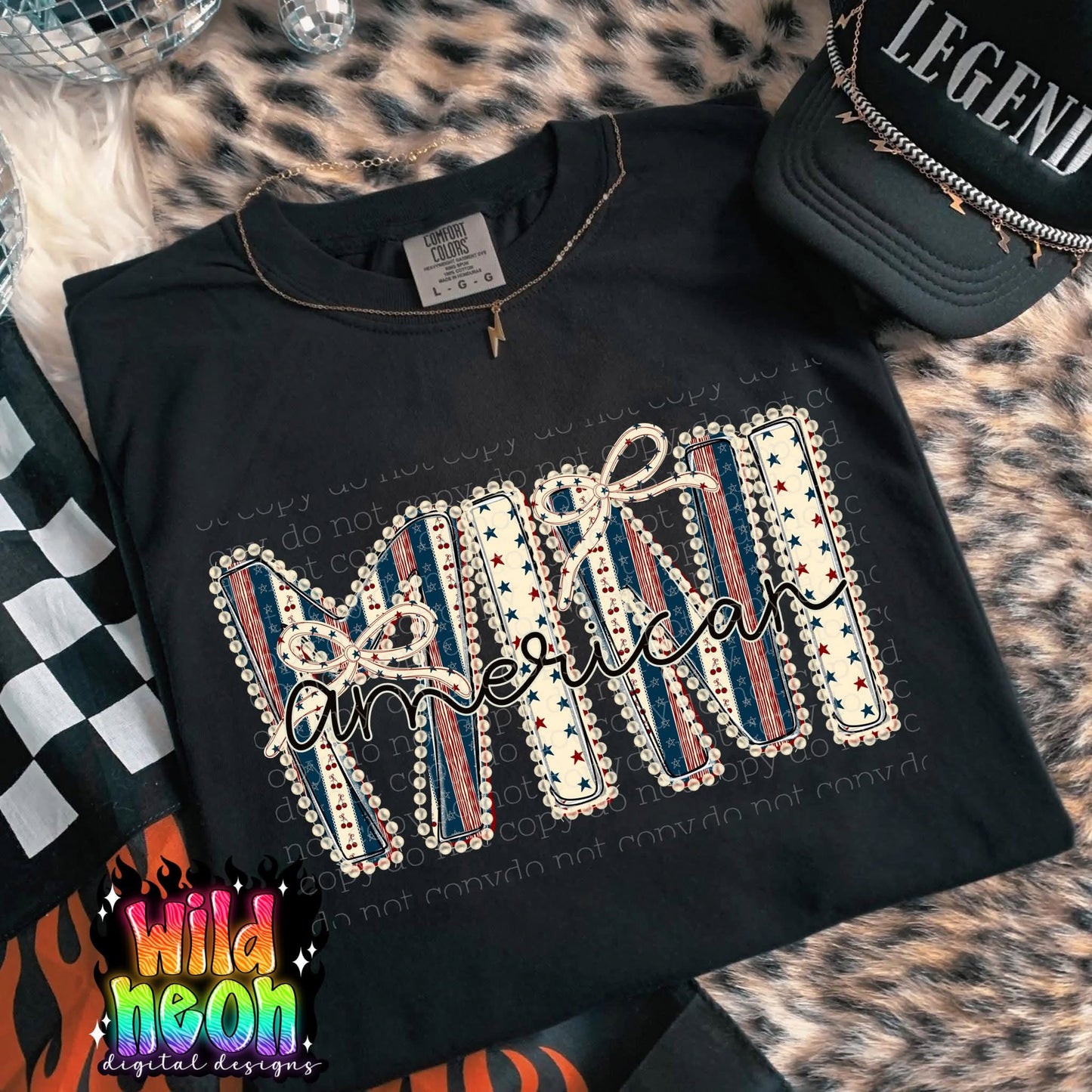 American Mini pearls - DTF TRANSFER (WNDD)