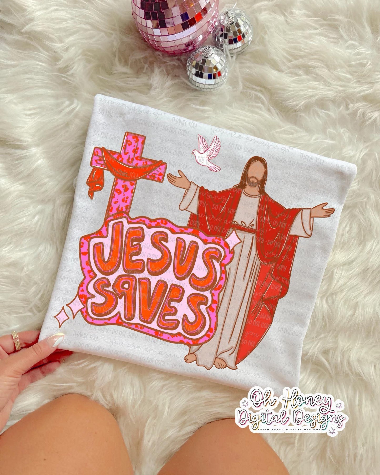 Jesus Saves - DTF TRANSFER