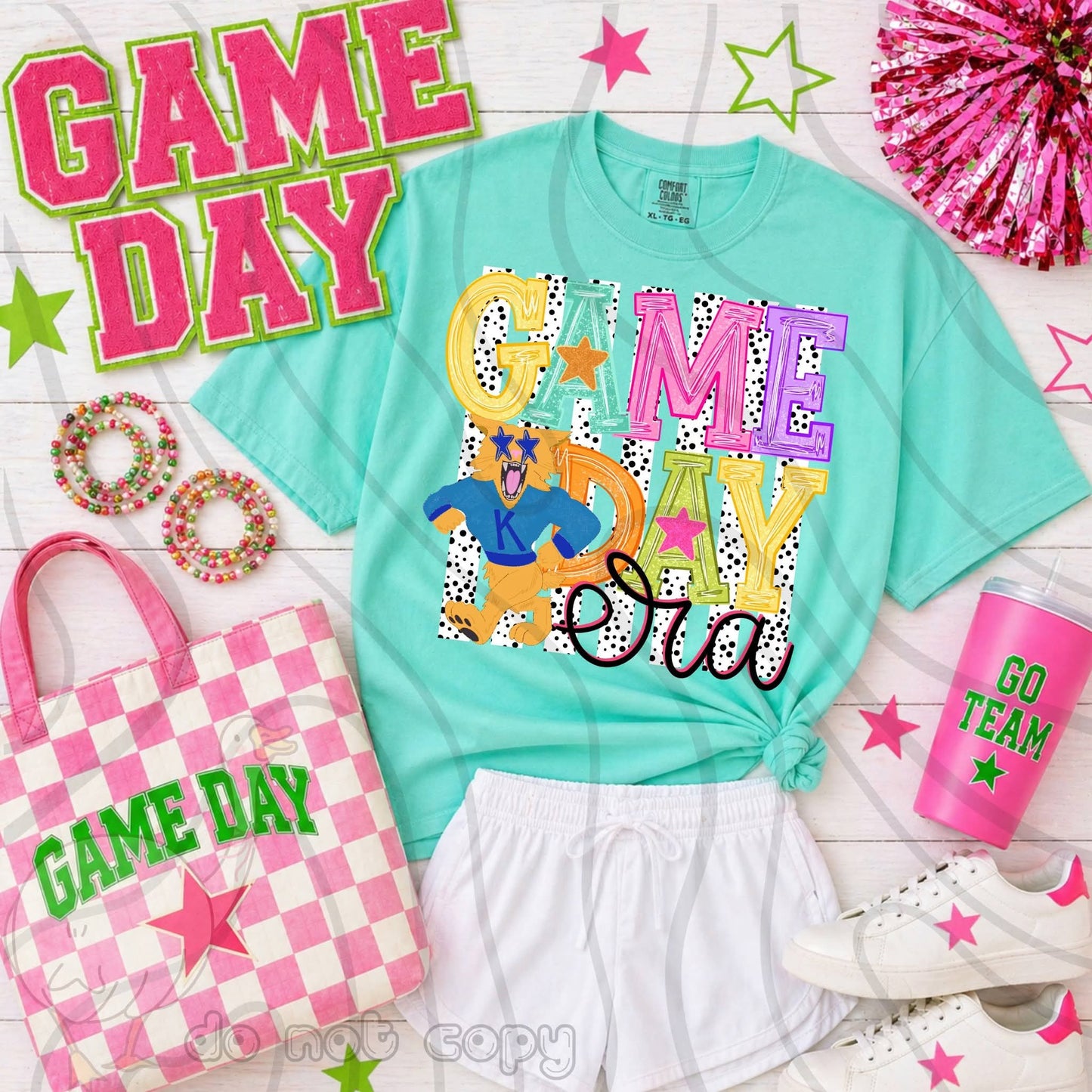 Wildcats Game Day preppy - DTF TRANSFER (DKDBK)