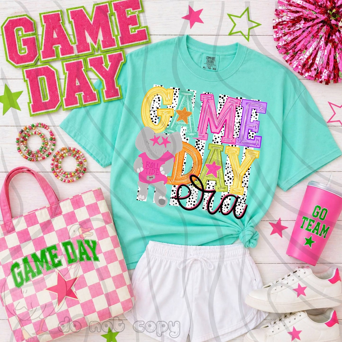 Rolltide Game Day preppy - DTF TRANSFER (DKDBK)