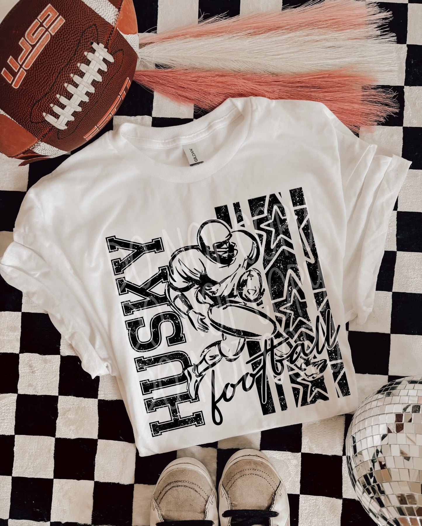 Football black stars & stripes player (CHOOSE YOUR TEAM!) - DTF TRANSFER (PHDC)