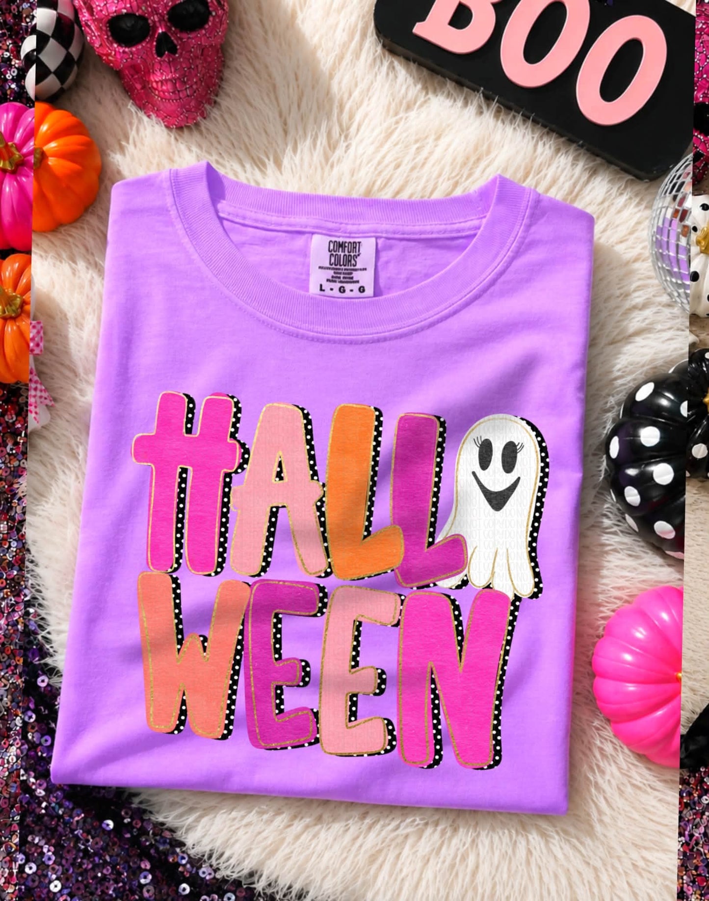 Halloween ghost girly - DTF TRANSFER (AJD)