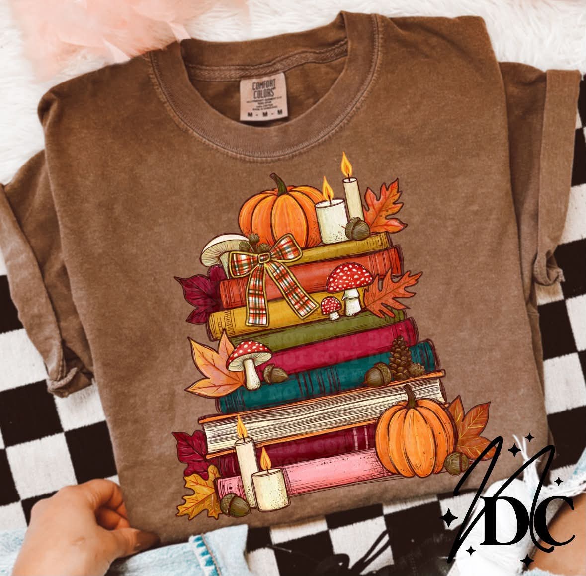 Fall book stack - DTF TRANSFER (NDC)