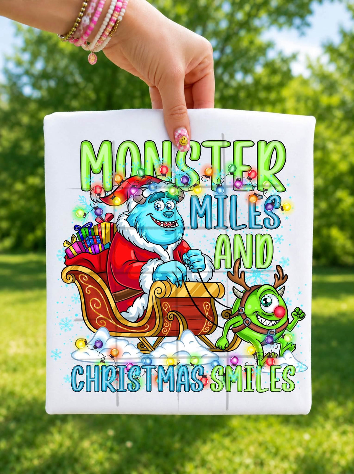 Monster Christmas Smiles - DTF TRANSFER (TDC)
