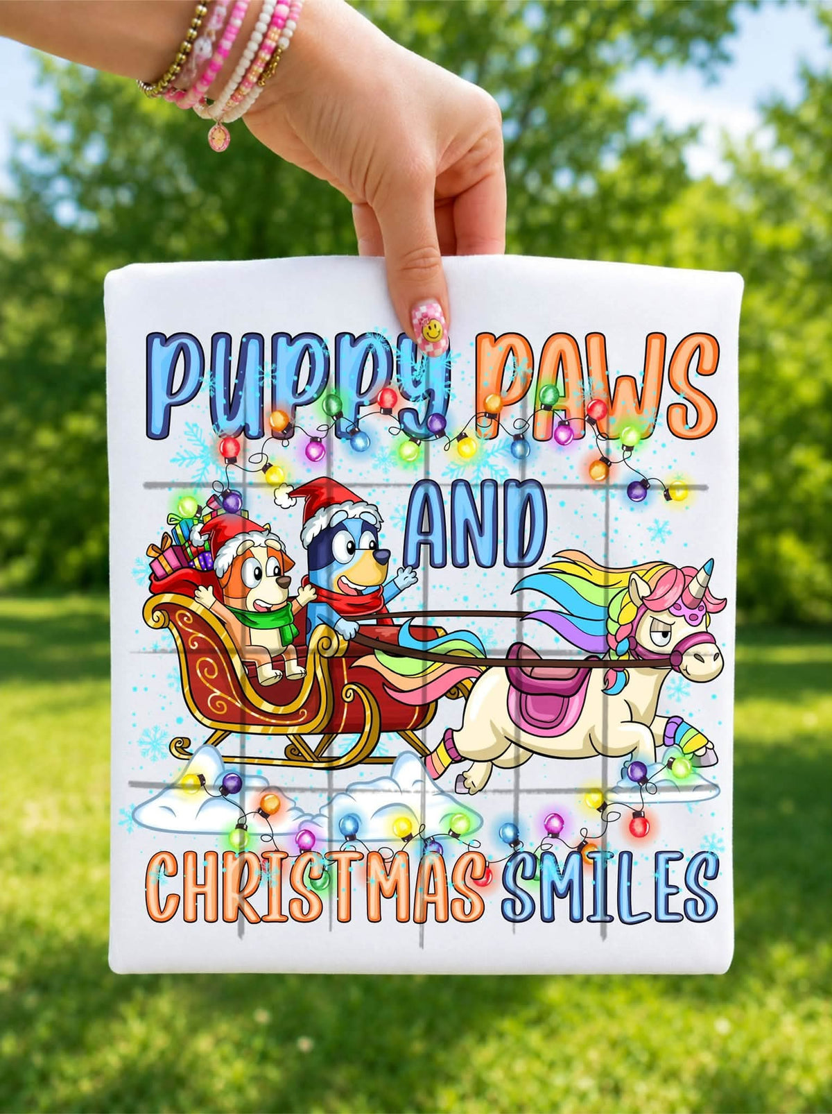 Puppy Christmas Smiles - DTF TRANSFER (TDC)