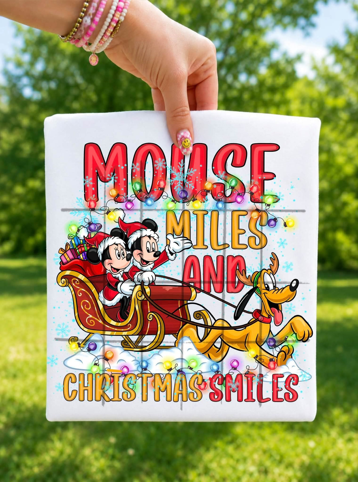 Mouse Christmas Smiles - DTF TRANSFER (TDC)