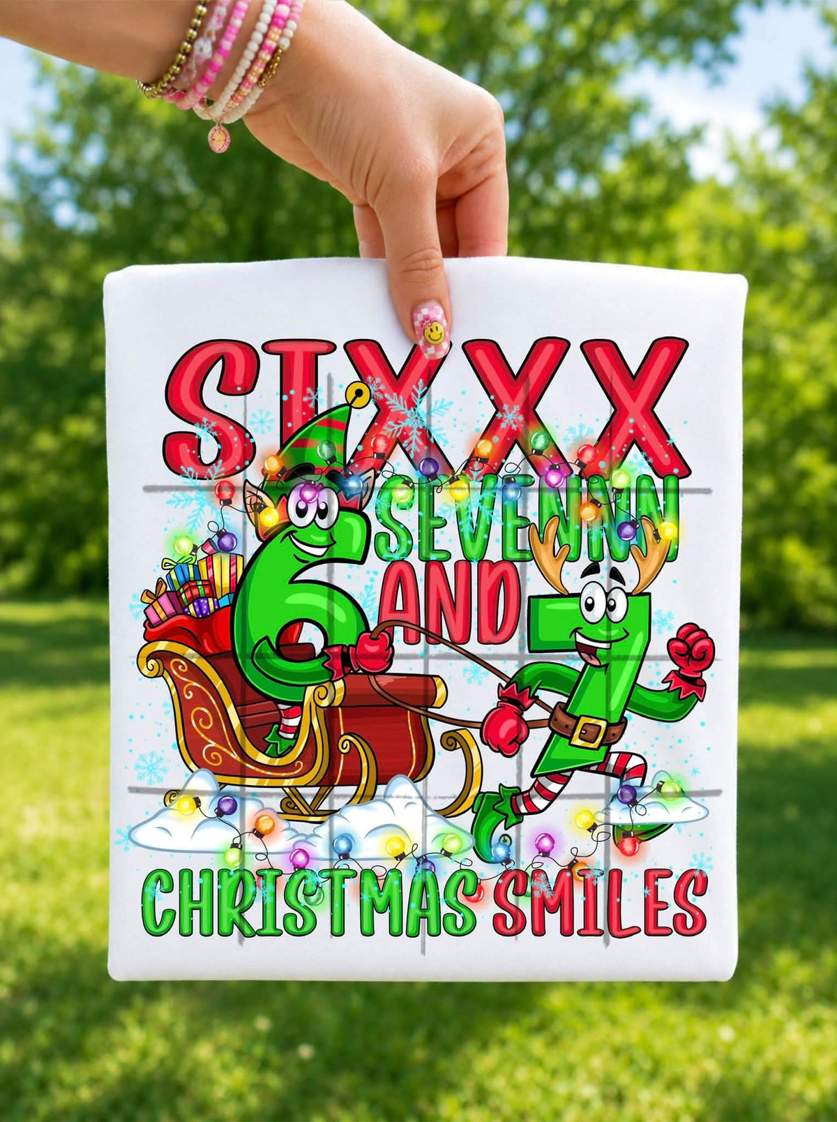Six seven Christmas Smiles - DTF TRANSFER (TDC)