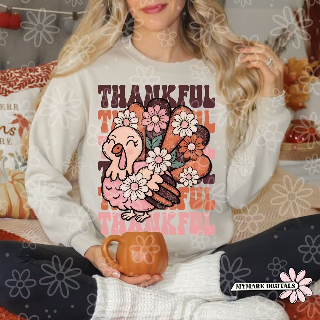 Thankful turkey - DTF TRANSFER (MMD)