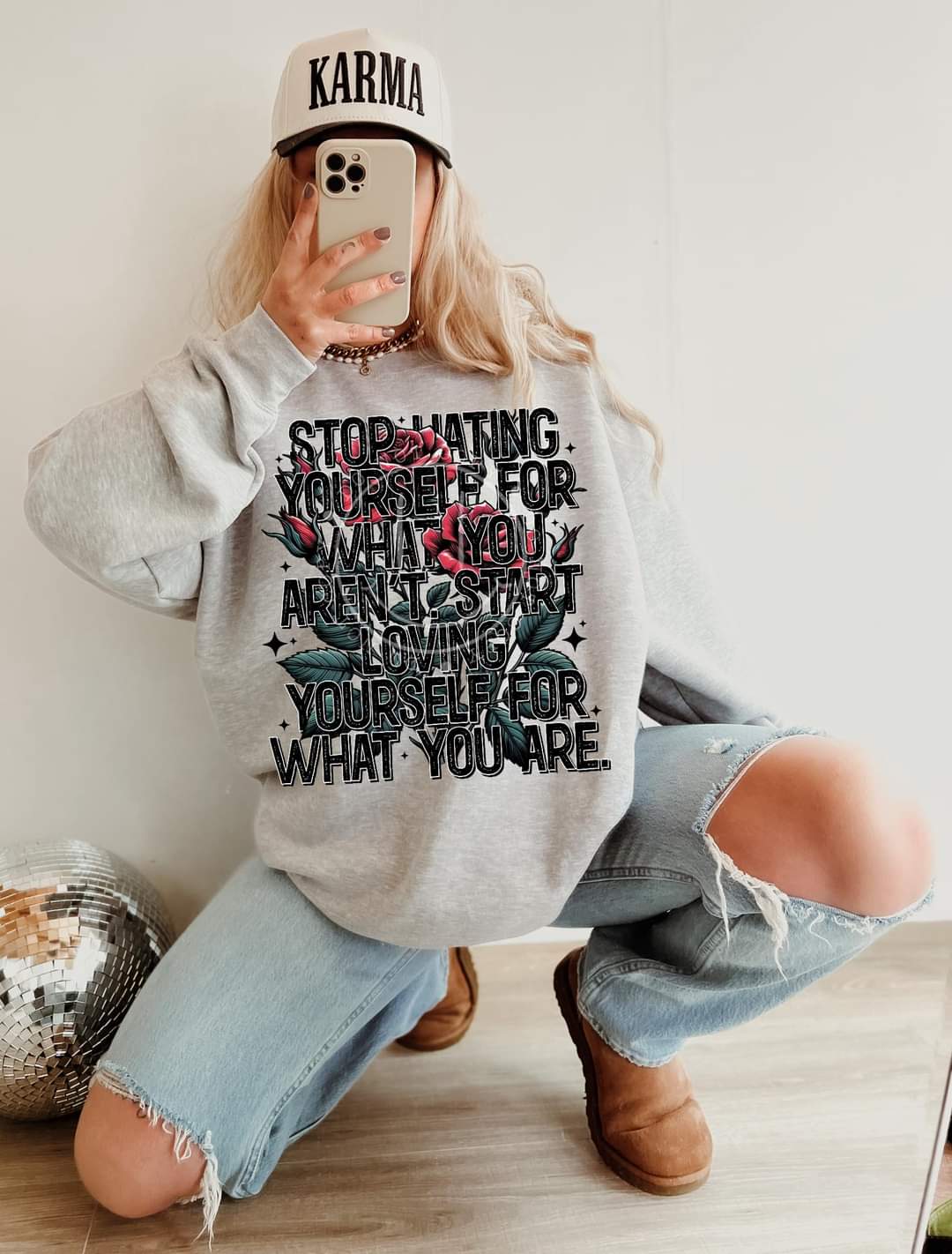 Stop hating yourself-DTF TRANSFER (LDC F24)