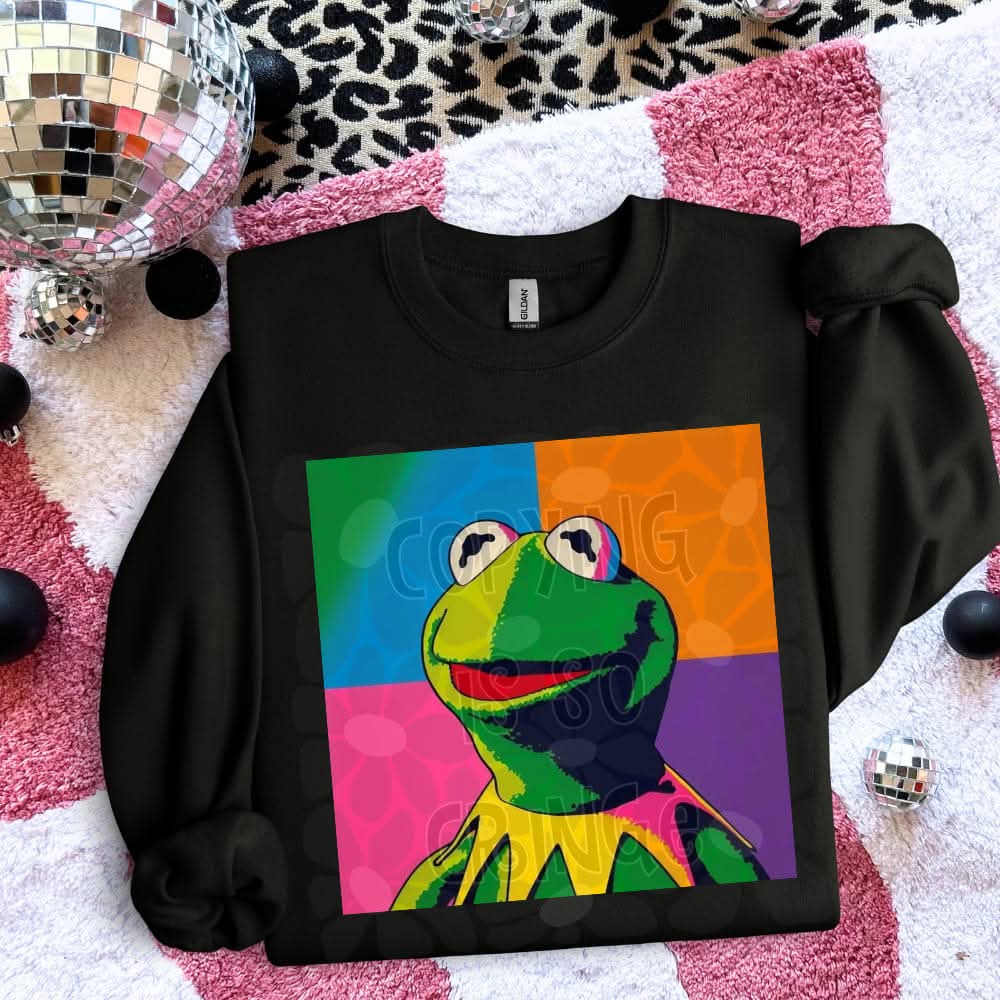 Frog Color Pop Art 2-DTF TRANSFER (WFD M25)