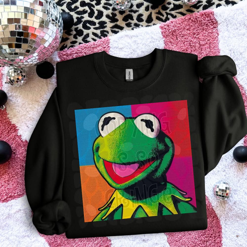 Frog Color Pop Art-DTF TRANSFER (WFD M25)