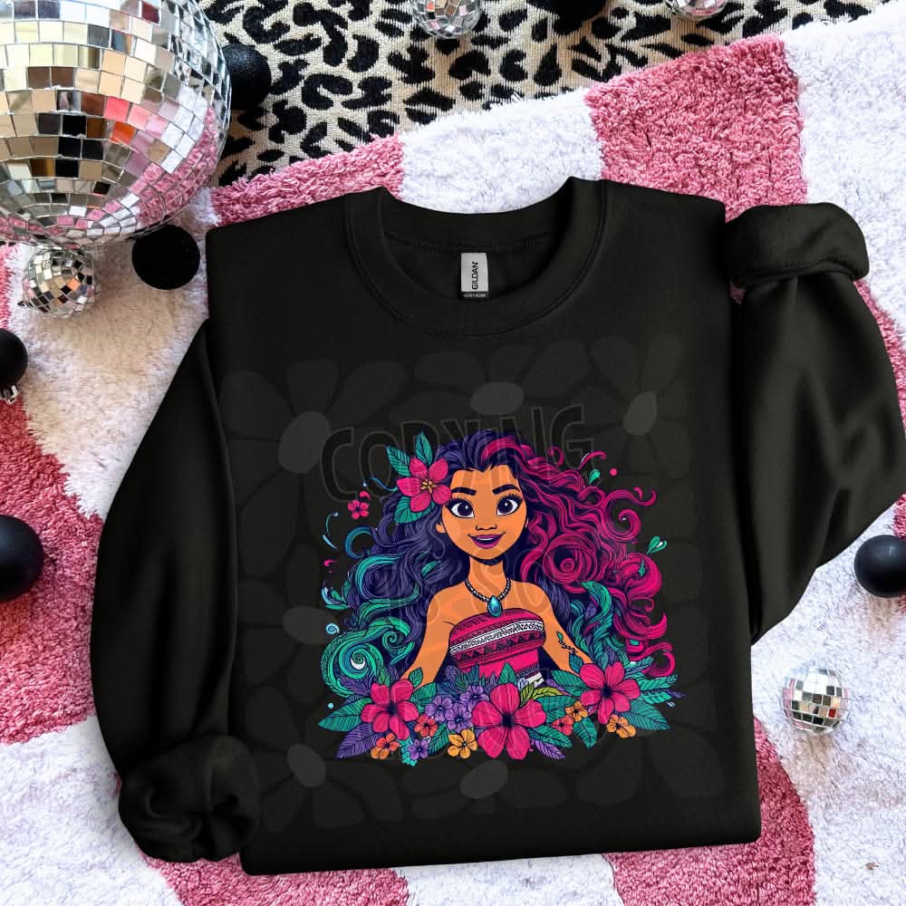 Ocean Princess Color Pop Art-DTF TRANSFER (WFD M25)