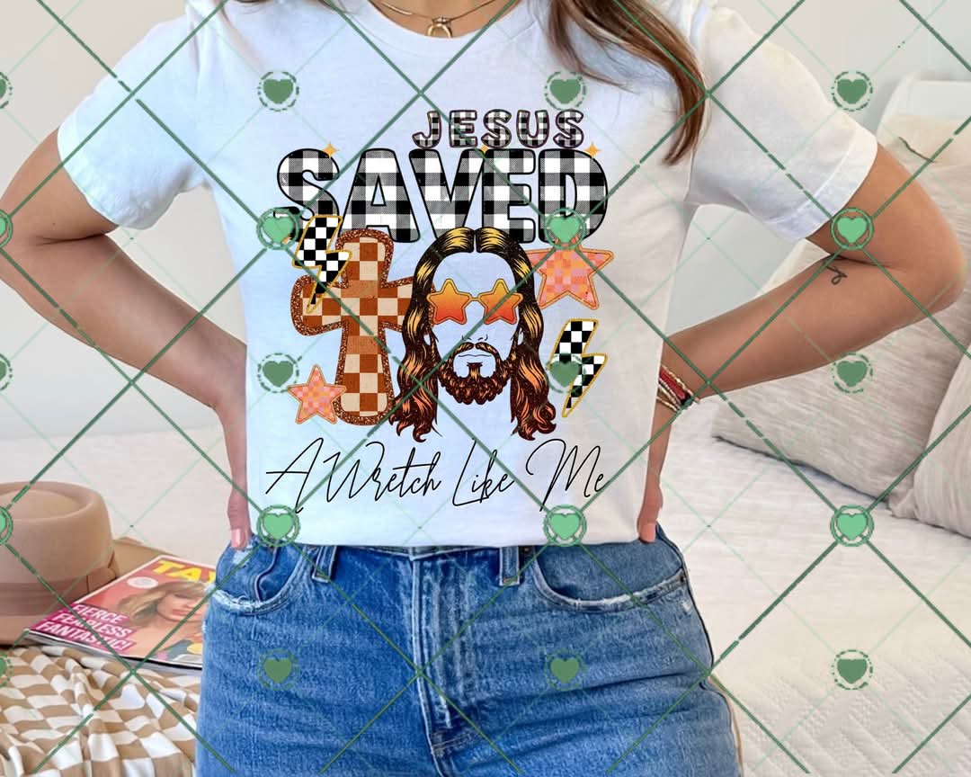 Jesus Saved-DTF TRANSFER (BYD)