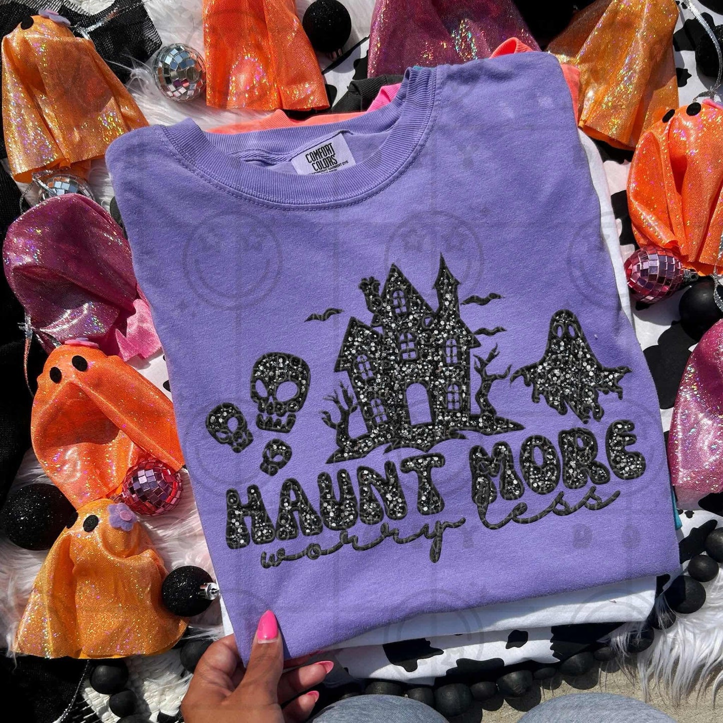Haunt more- DTF TRANSFER (Spooky & Sparkly Collab)