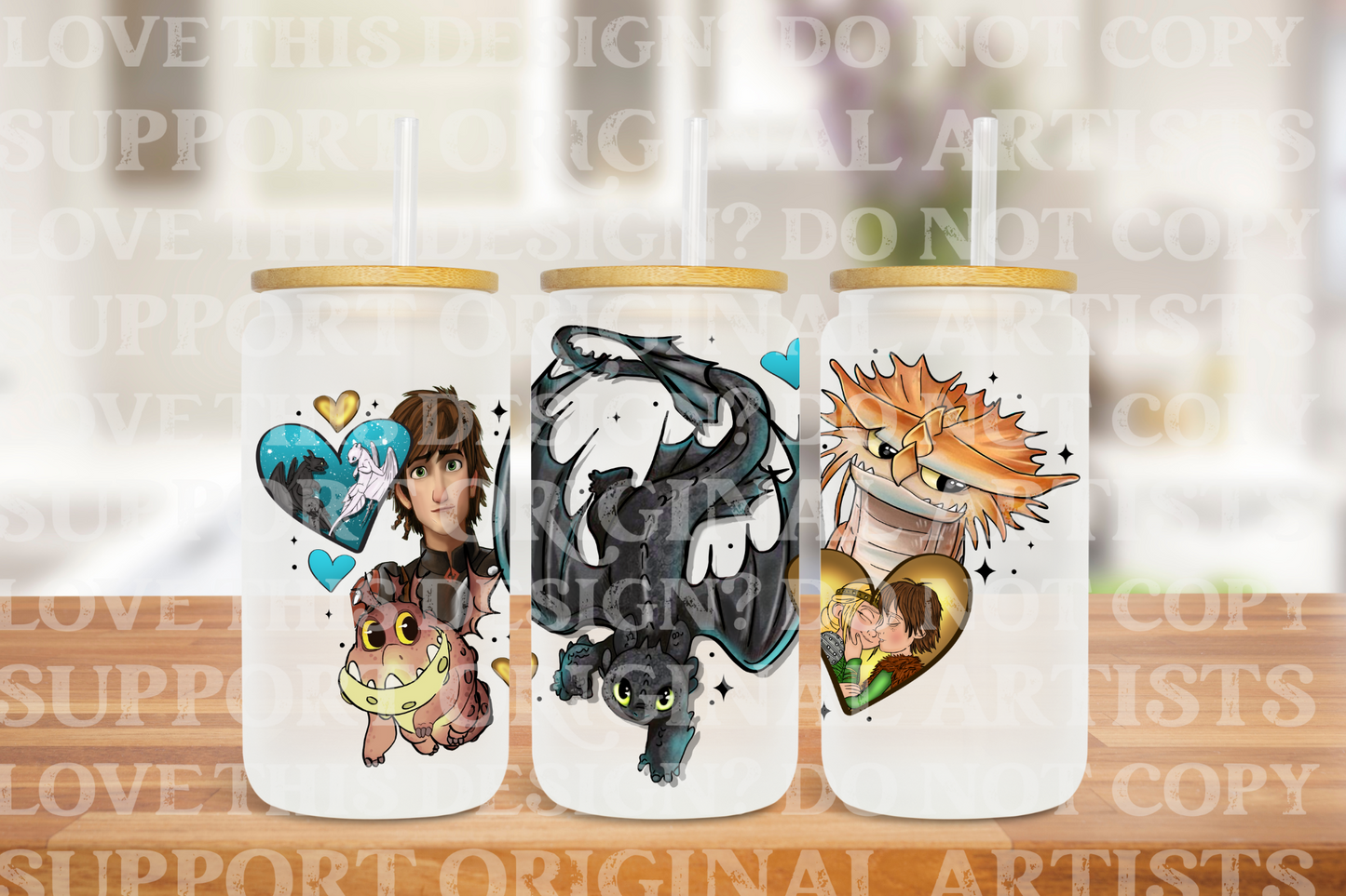 Dragon- UV dtf wrap 16oz libbey : SSDD Pola3