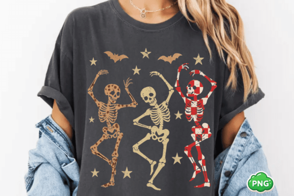 Dancing skellies - DTF TRANSFER (CFD)