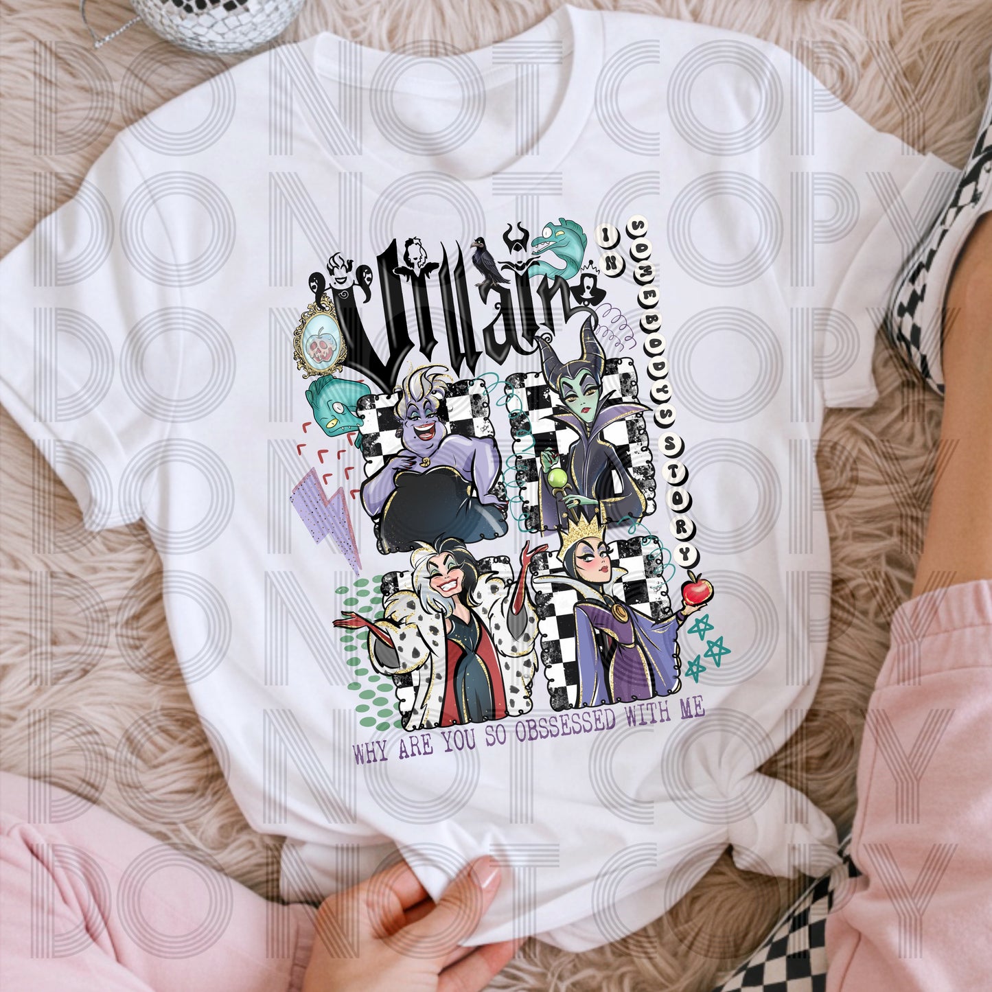 Villains why are you obsessed with me - DTF TRANSFER (Throwback collab RHD X SSDD)