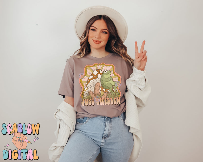 Just chillin frog - DTF TRANSFER (Scarlow N24)