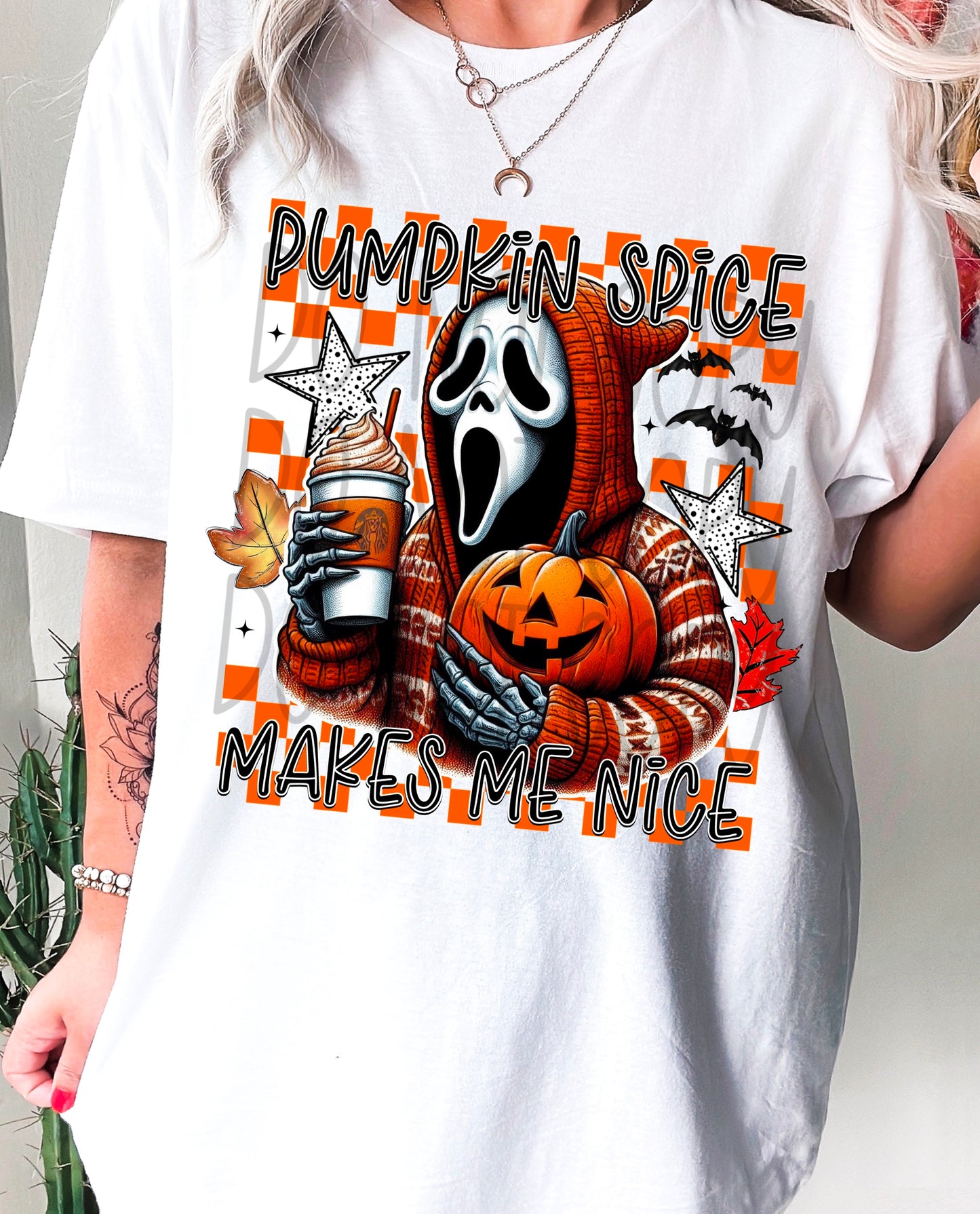 Pumpkin spice makes me nice Ghostface (All things WEEN collab)