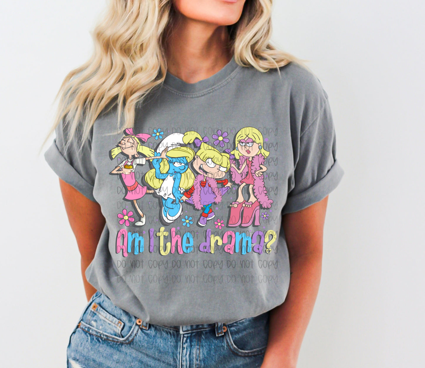 Am I the drama - DTF TRANSFER (Throwback collab RHD X SSDD)