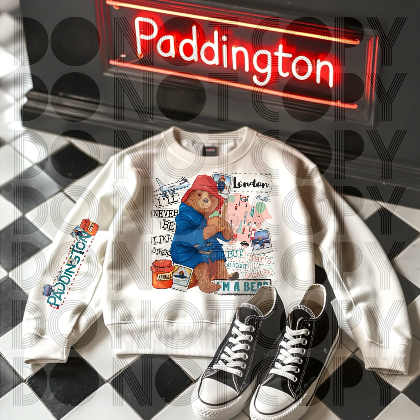 Paddington Bear - DTF TRANSFER (Throwback Throwdown Collab)