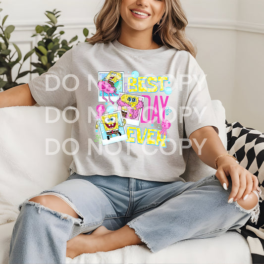 Best day ever sponge boy - DTF TRANSFER (Throwback Throwdown Collab)