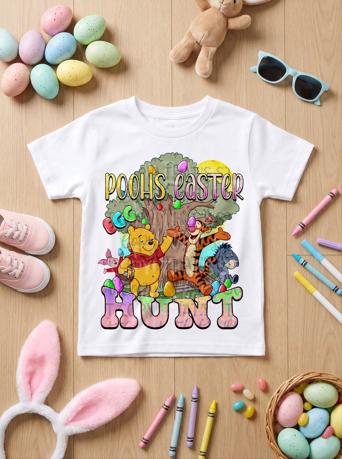 Honeybear easter hunt - DTF TRANSFER (Eggstravaganza multi designer collab)