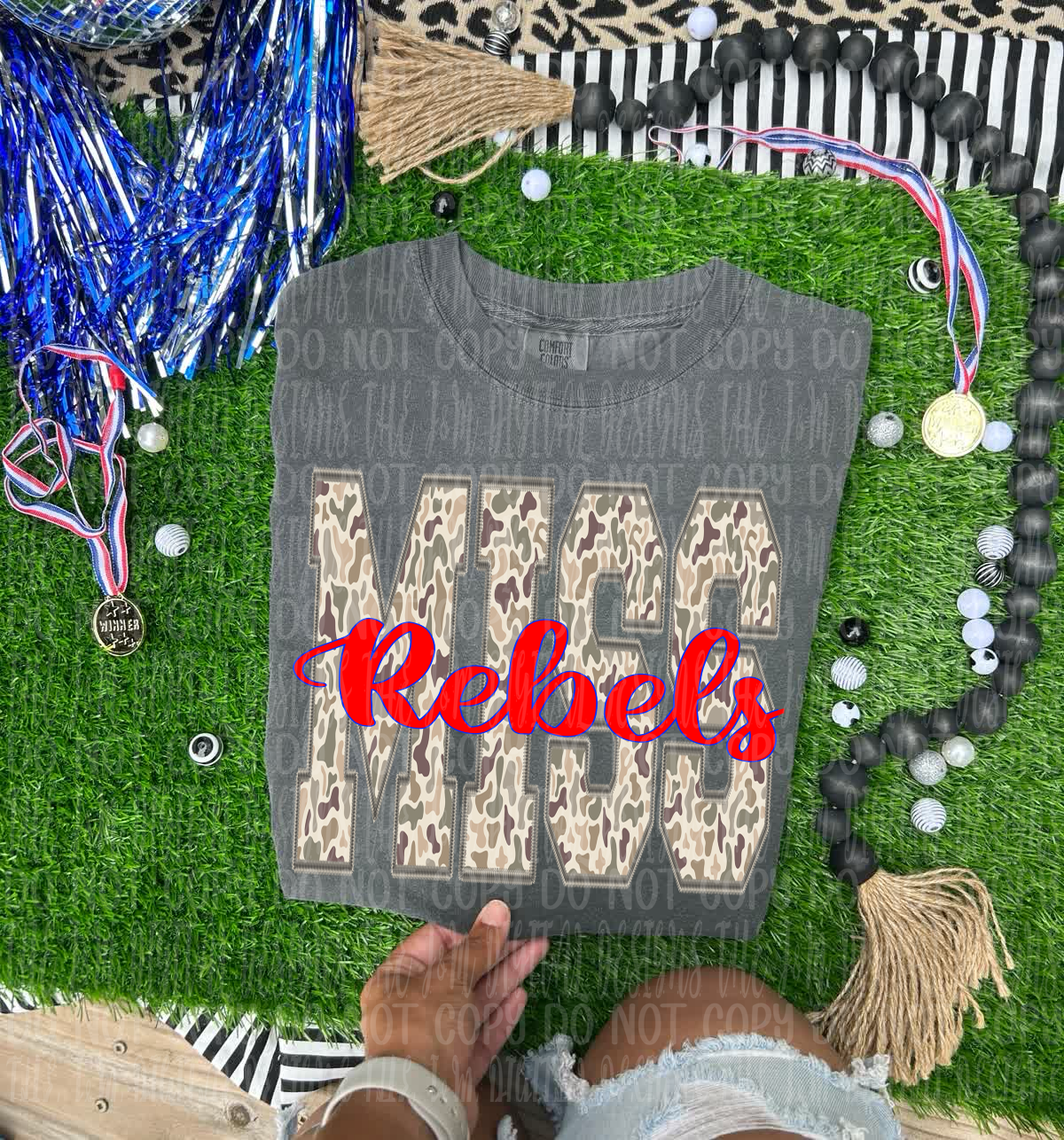 Miss Rebels duck camo - DTF TRANSFER (JMD)