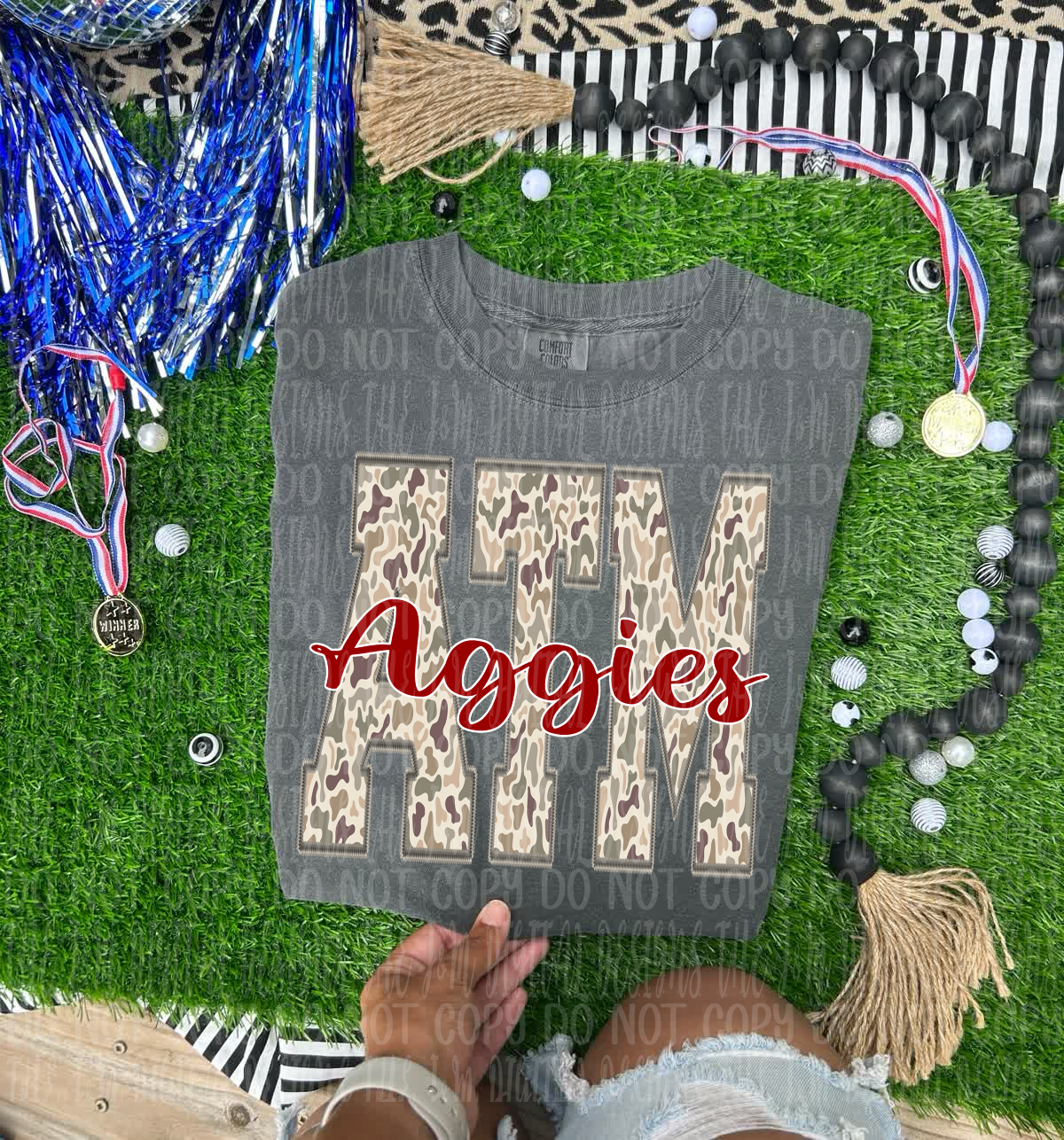 Atm Aggies duck camo - DTF TRANSFER (JMD)