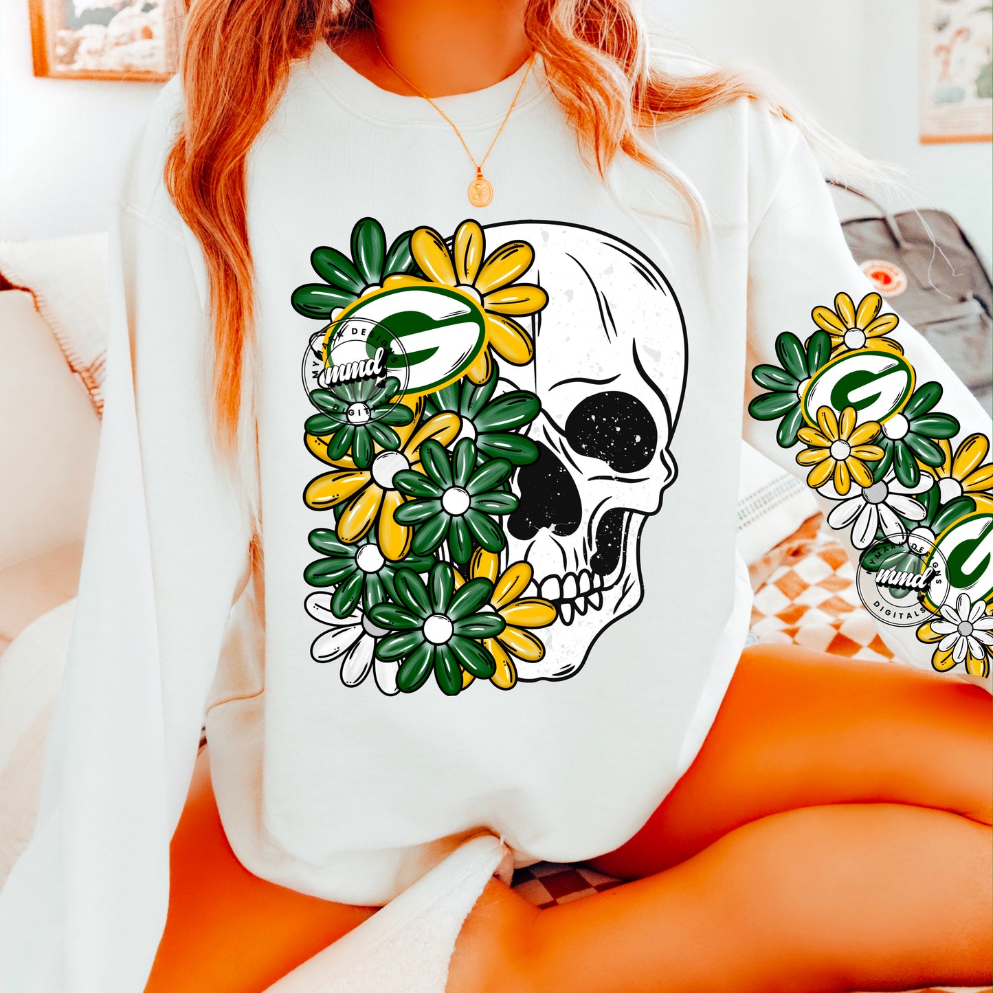 Skellie Packers - DTF TRANSFER (floral letters & skellies & sleeves MMD)