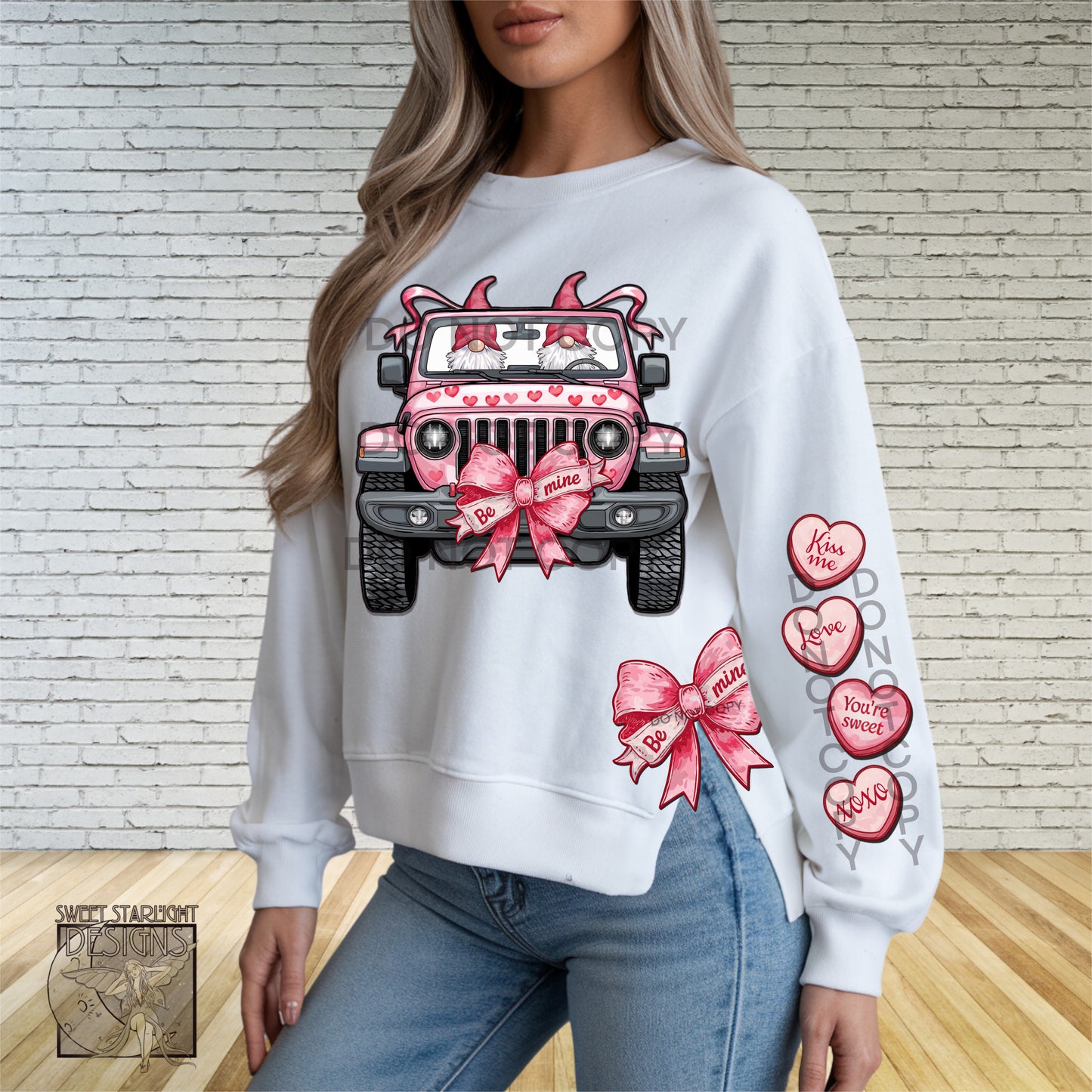 Be mine gnomes in a truck - DTF TRANSFER - (SSDa)