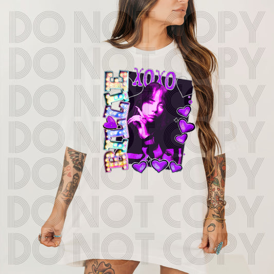 Billie - DTF TRANSFER (Stars celeb Valentine Collab SSDD/RHD)